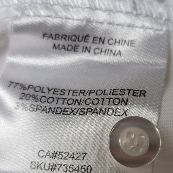 White Fitted Blouse with Roll Up Sleeves - Picture 2 of 2